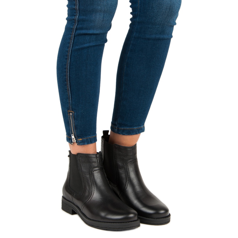 Bottines Chelsea noires de VINCEZA 1