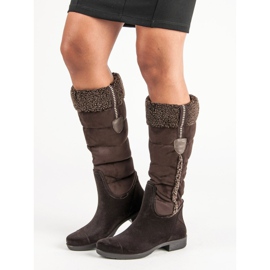 Bottes marron femme brun 1