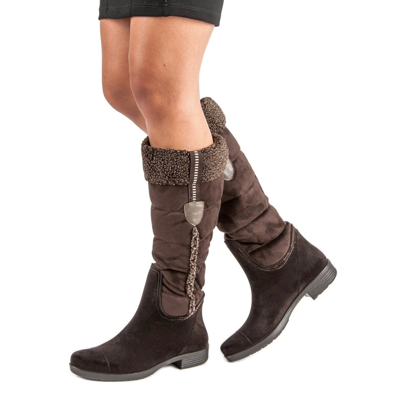 Bottes marron femme brun 2