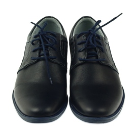 Riko Chaussures en cuir bleu marine masculin 819 3