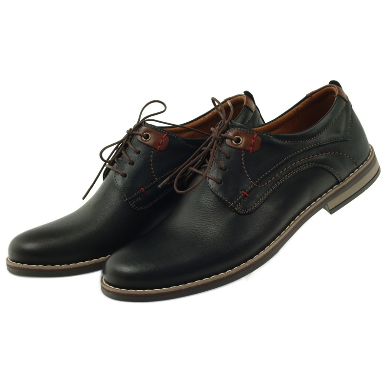 Chaussures homme Riko à lacets 842 le noir brun 5