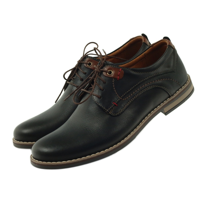 Chaussures homme Riko à lacets 842 le noir brun 4
