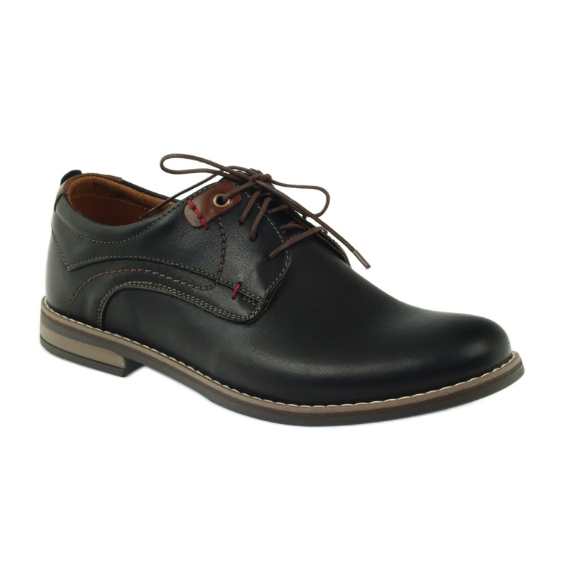 Chaussures homme Riko à lacets 842 le noir brun 1