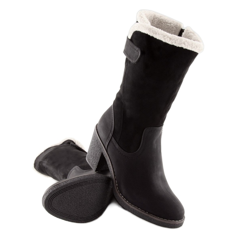 Bottes noires pour femmes stables T132 Noir 1
