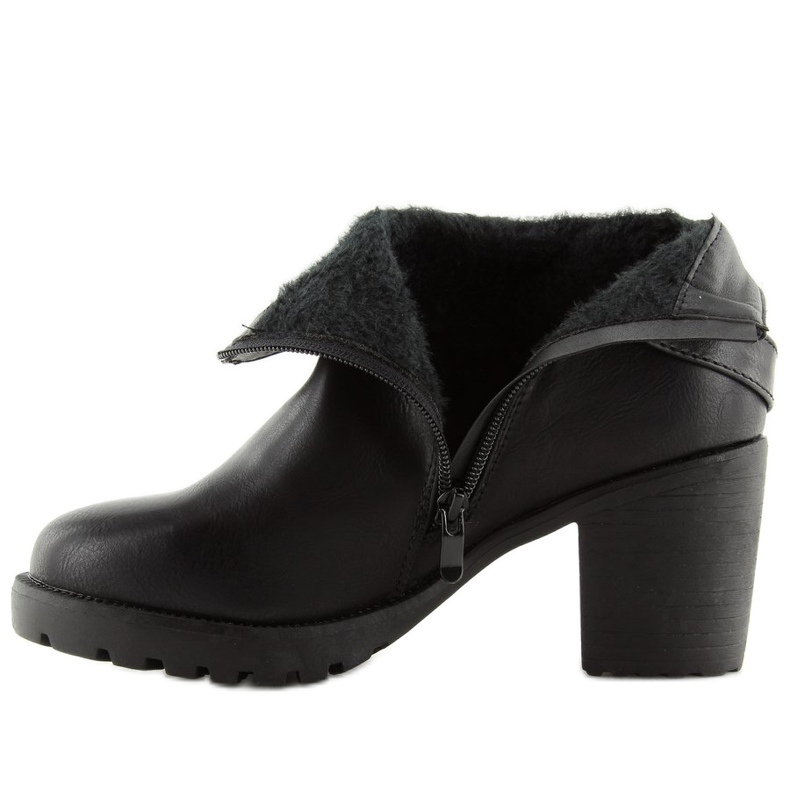 Bottines noires à talons S178 Noir 1