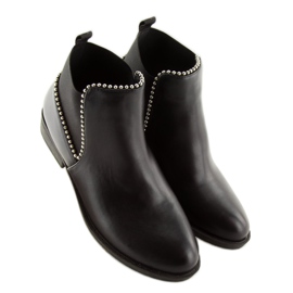 Bottines Chelsea noires pour femmes Q-28 Noir 1