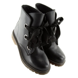 Bottines noires à lacets PF276 Noir le noir 1