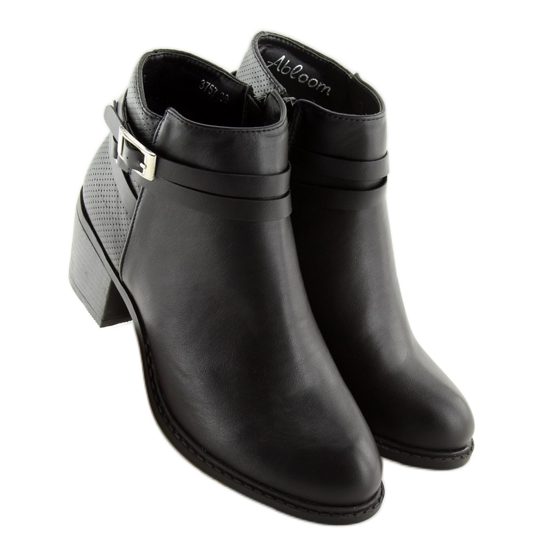 Bottines noires à talons 3757 Noir le noir 1
