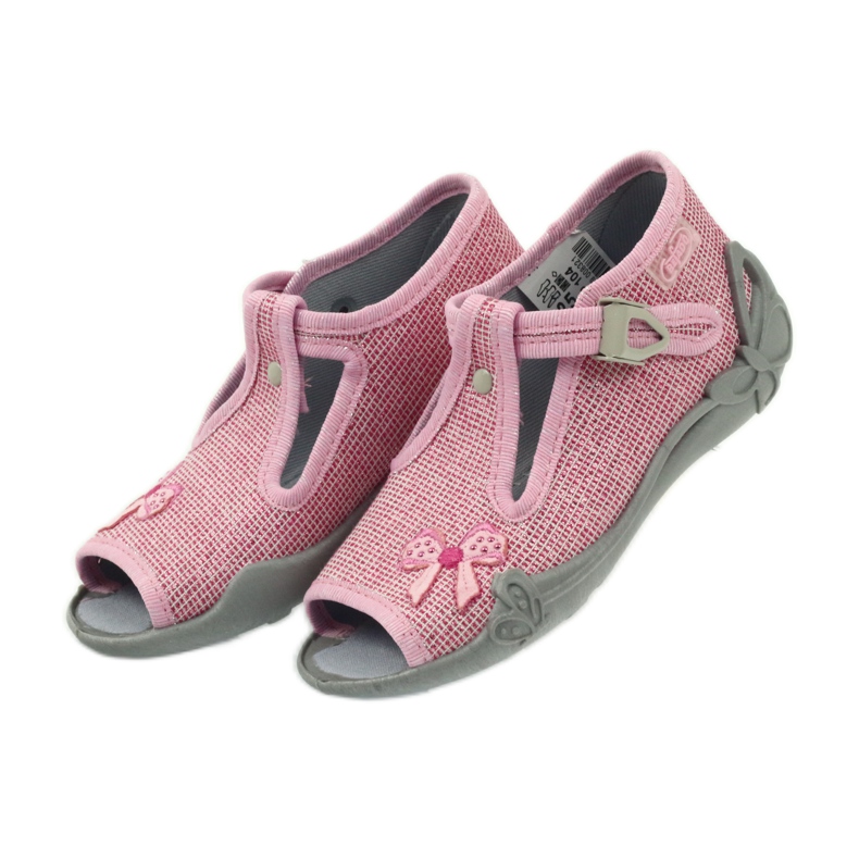 Chaussons nœuds Befado 213P104 rose 4