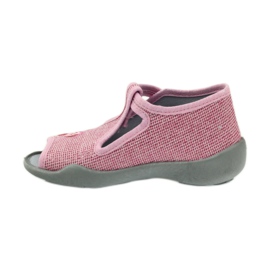 Chaussons nœuds Befado 213P104 rose 2
