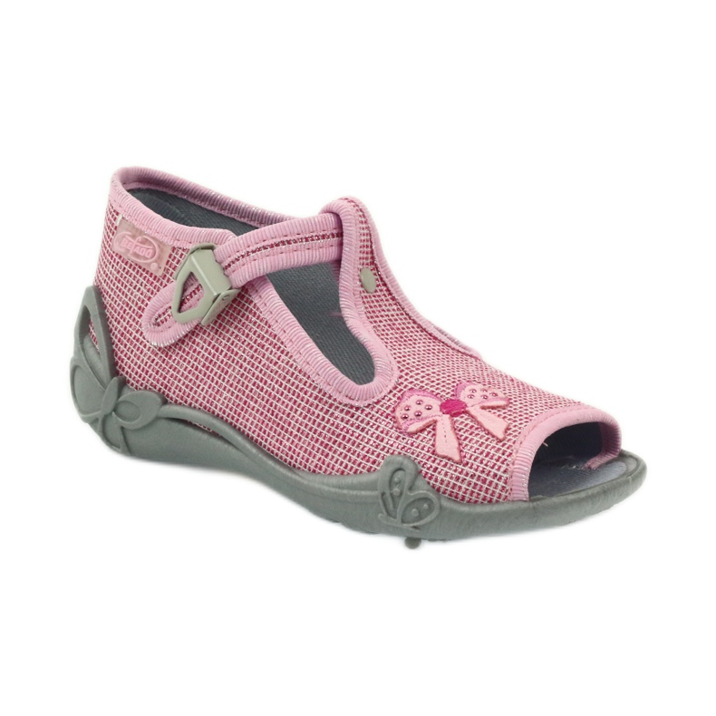 Chaussons nœuds Befado 213P104 rose 1