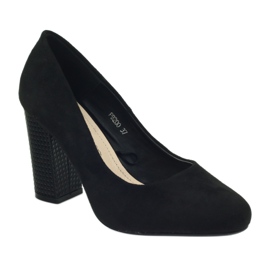 Sergio Leone Escarpins en daim noir 200 le noir 1