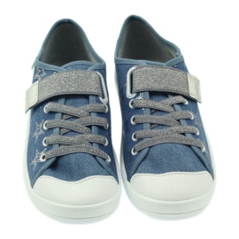 Befado chaussures pour enfants baskets pantoufles 251Q094 bleu gris 3
