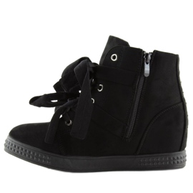 Bottes noires sur talon compensé caché 7-X8029A Noir le noir 5