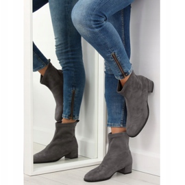 Gris Bottines à talons F184 Gris 2
