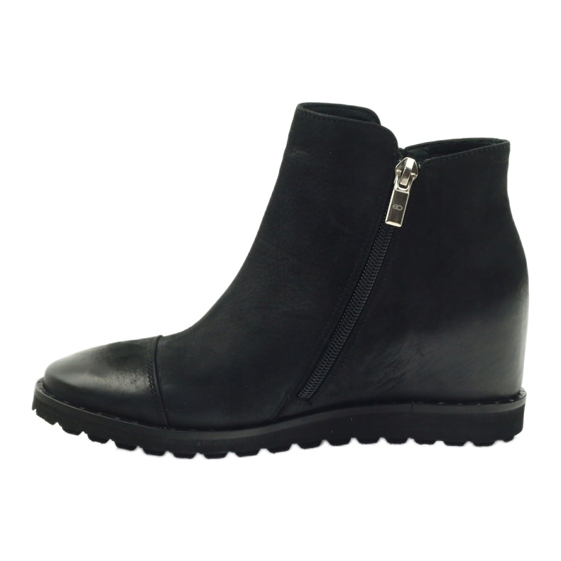 Bottines compensées noires Edeo 3137 le noir 2