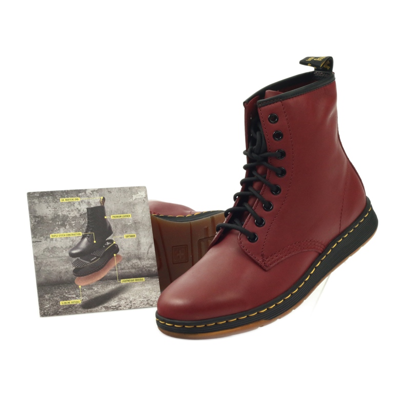 Dr. Martens Newton Rouge Cerise multicolore 5