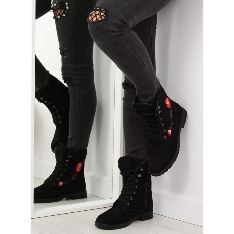 Noir AB-9 Travailleurs noirs avec broderie le noir 1