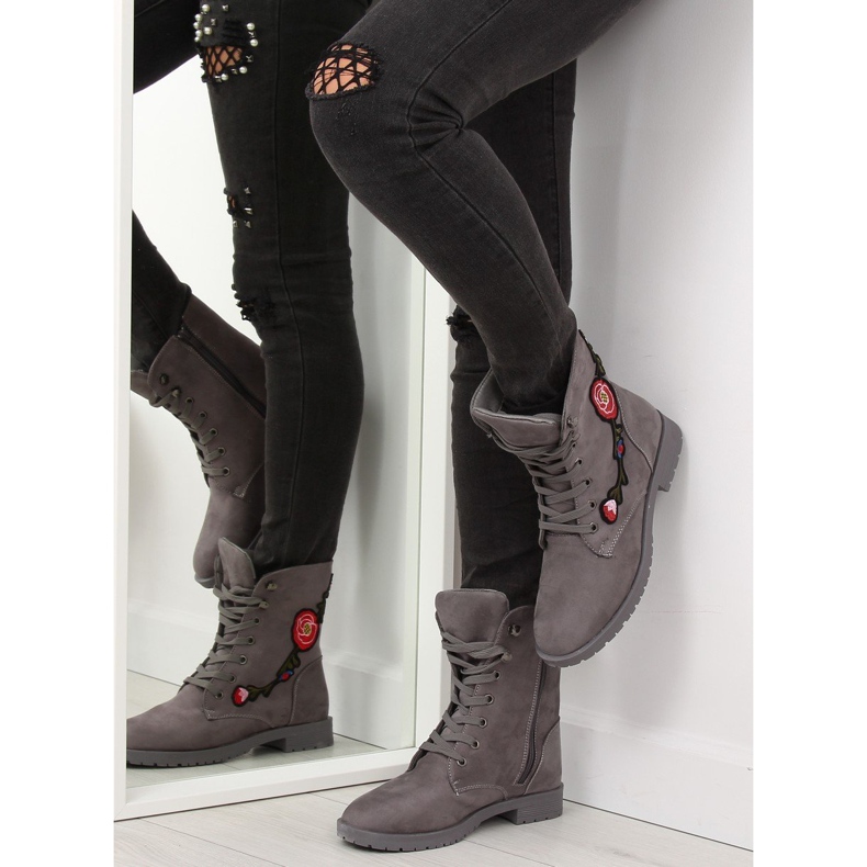 Ouvriers avec broderie grise AB-9 Grey 1