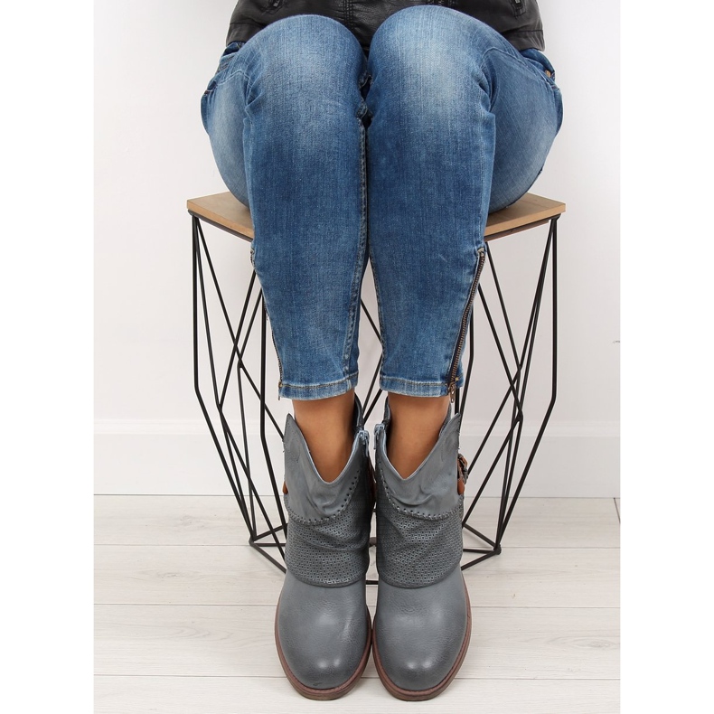 Bottes bleues pour femmes bleues 640-PA Bleu 1