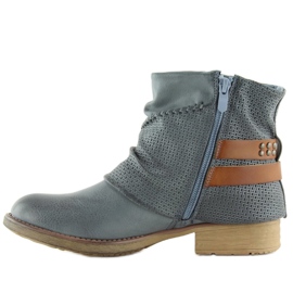 Bottes bleues pour femmes bleues 640-PA Bleu 2