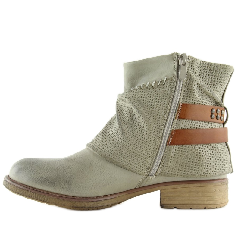 Gris Bottes grises pour femmes 640-PA Gris 2
