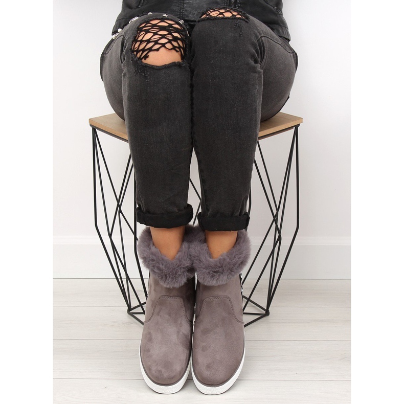 Baskets montantes grises NB252P 1