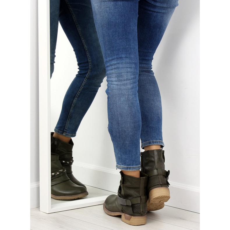 Bottes femme vertes 815-PA DK.GREEN 2