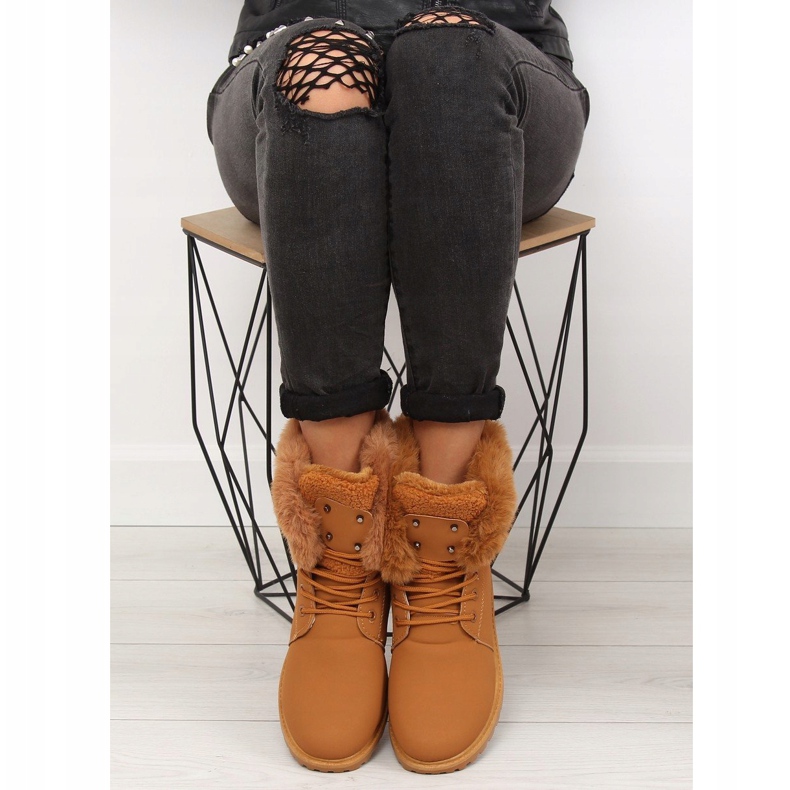 Boots bois camel BL137P Camel brun 2