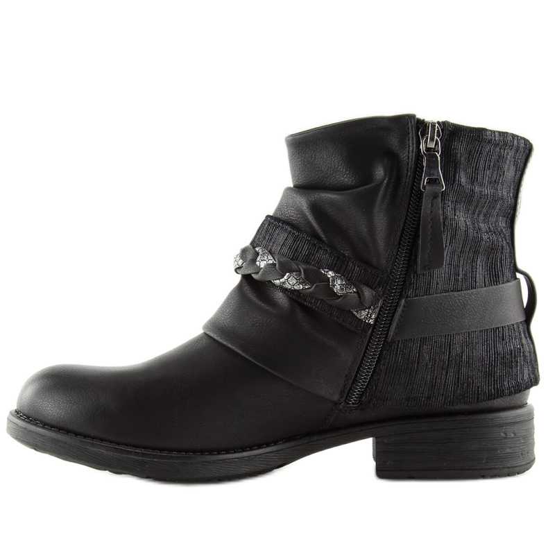 Bottes noires pour femmes noires 210-PA Noir le noir 2