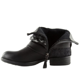 Bottes noires pour femmes noires 210-PA Noir le noir 1