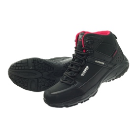 DK 1751 chaussures de randonnée softshell noires rouge 5