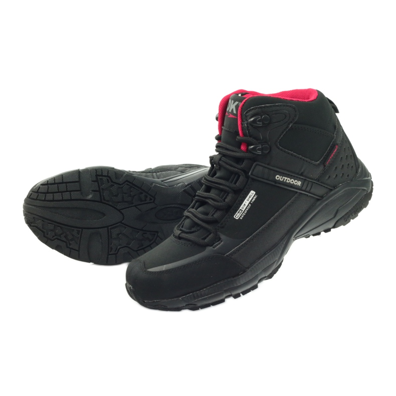 DK 1751 chaussures de randonnée softshell noires rouge 5