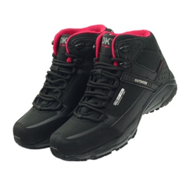 DK 1751 chaussures de randonnée softshell noires rouge 4