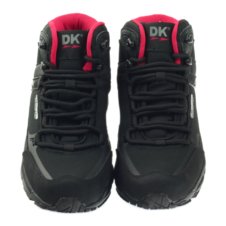 DK 1751 chaussures de randonnée softshell noires rouge 3