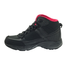 DK 1751 chaussures de randonnée softshell noires rouge 2