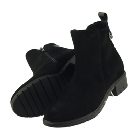 Bottines Arka 7310 mouche en daim le noir 4