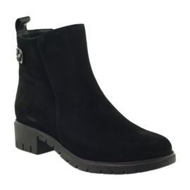 Bottines Arka 7310 mouche en daim le noir 1