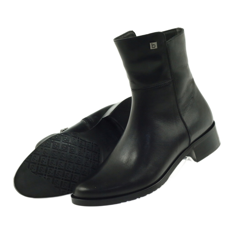 Bottes hautes noires Arka 7330 avec fermeture éclair 4