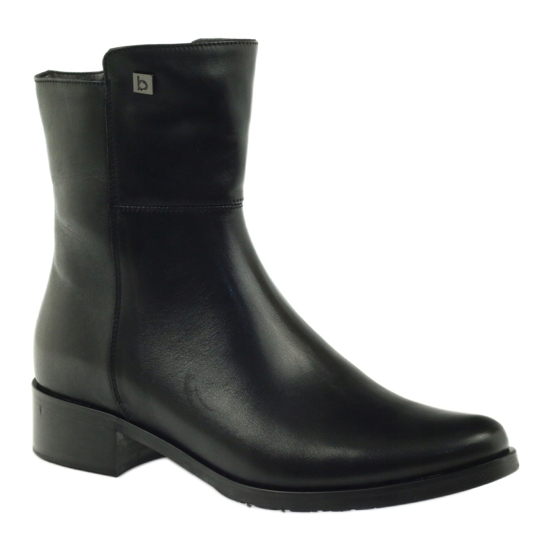 Bottes hautes noires Arka 7330 avec fermeture éclair 1