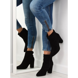 Boots noires à talons larges NC781 Noir 1