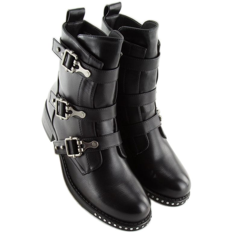 Bottes militaires noires NS08P Noir le noir 2