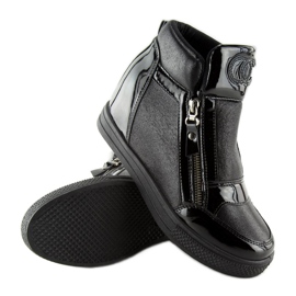 Baskets femme noires R24-6 Noir 1