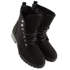Travailleurs en daim noir NC698 Noir le noir 1
