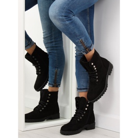 Travailleurs en daim noir NC698 Noir le noir 3