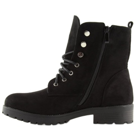 Travailleurs en daim noir NC698 Noir le noir 4