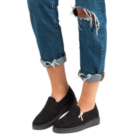 Baskets en daim le noir 4