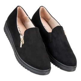 Baskets en daim le noir 3