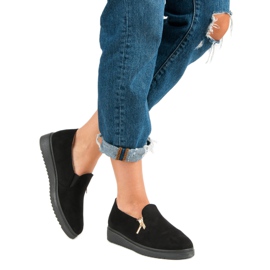 Baskets en daim le noir 5