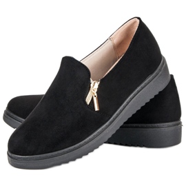 Baskets en daim le noir 2